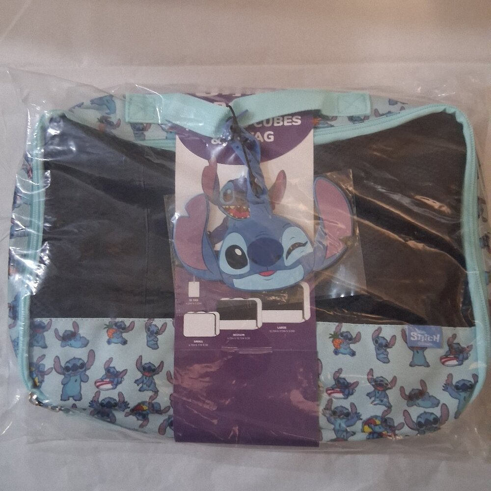 Disney Stitch 4 piece set - Packing Cubes and Luggage Tag